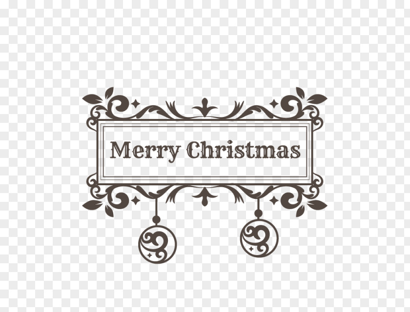 Label Rectangle Christmas PNG