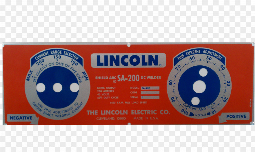 Lincoln Welding Name Plates & Tags Diagram Welder PNG