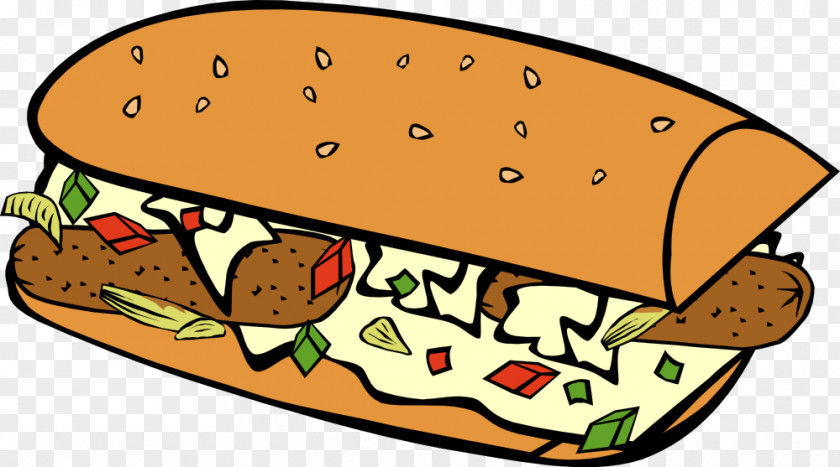 Sub Cliparts Hot Dog Hamburger Submarine Sandwich Breakfast Fast Food PNG
