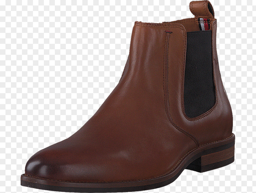 Tommy Hilfiger Brown Chelsea Boot Shoe Leather PNG