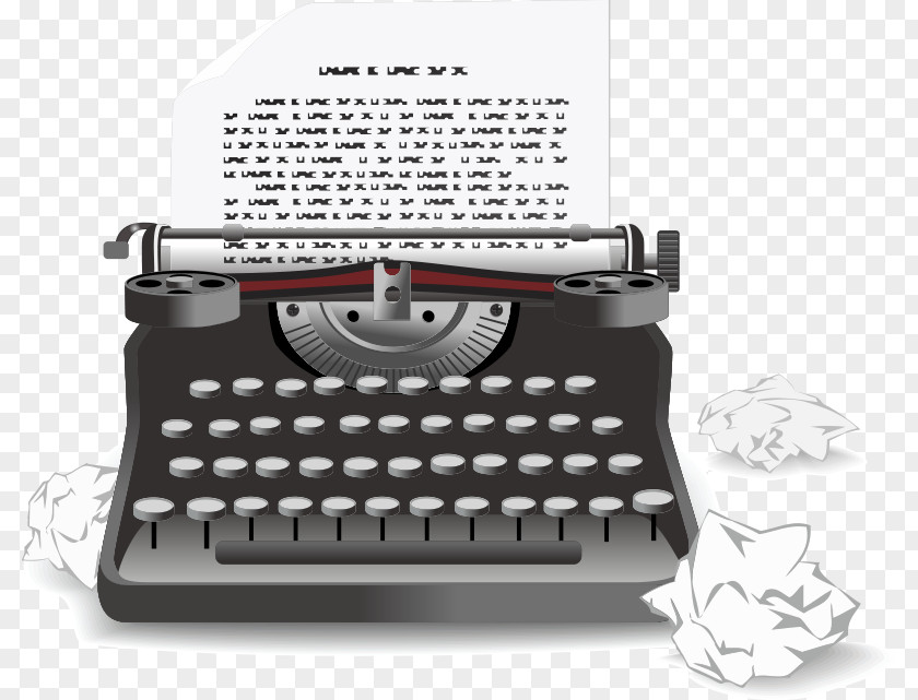 Typewriter Paper Clip Art PNG
