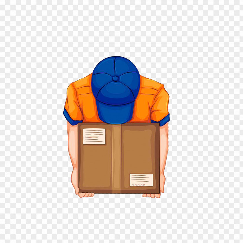 A Courteous Delivery Man PNG