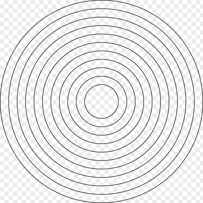 Circle Pattern Wave Line PNG