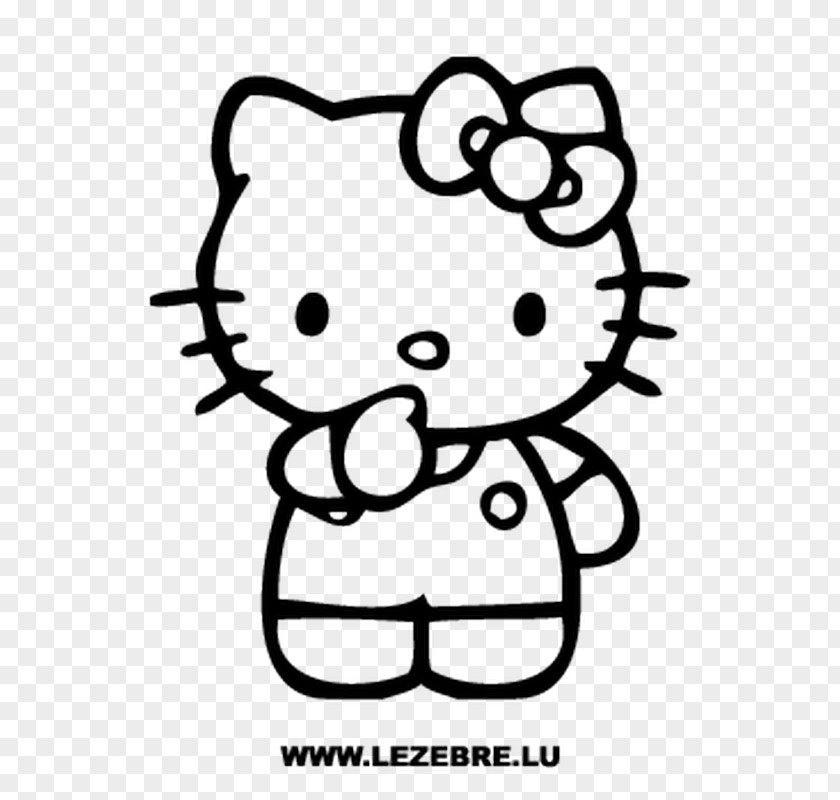 Hello Kitty Vector Free Download Coloring Book Colouring Pages Image Sticker PNG