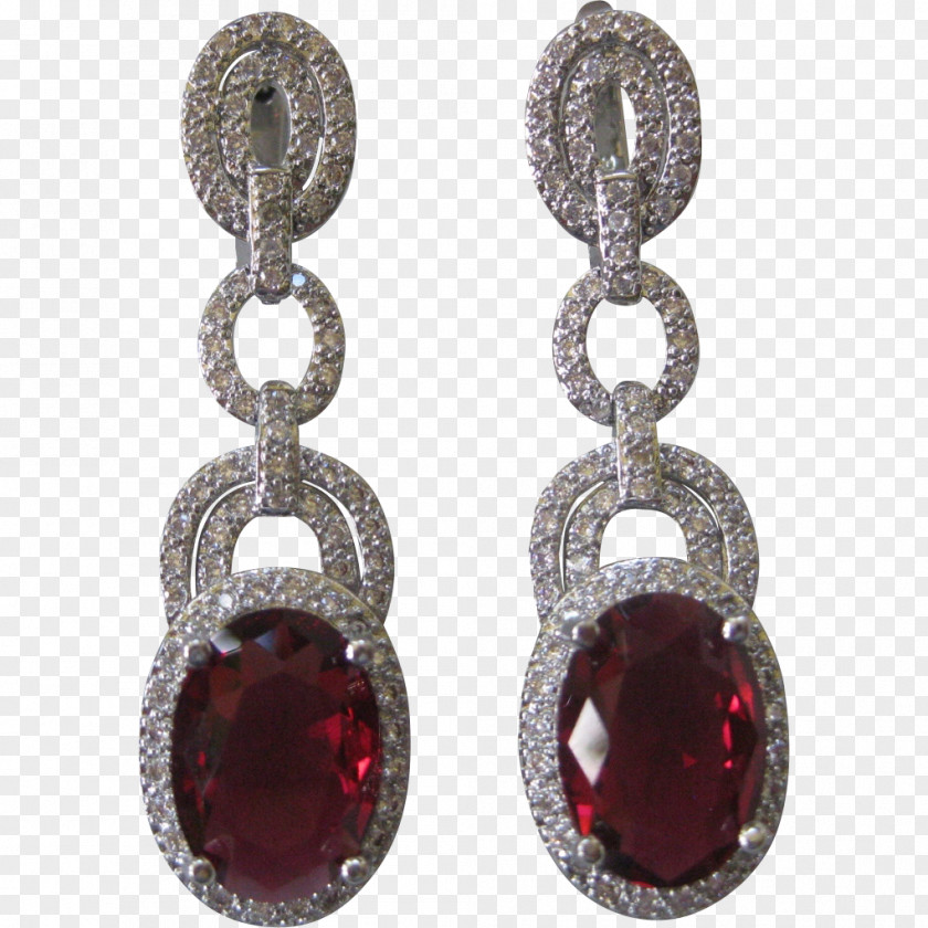 Ruby Earring Gemstone Jewellery Diamond PNG