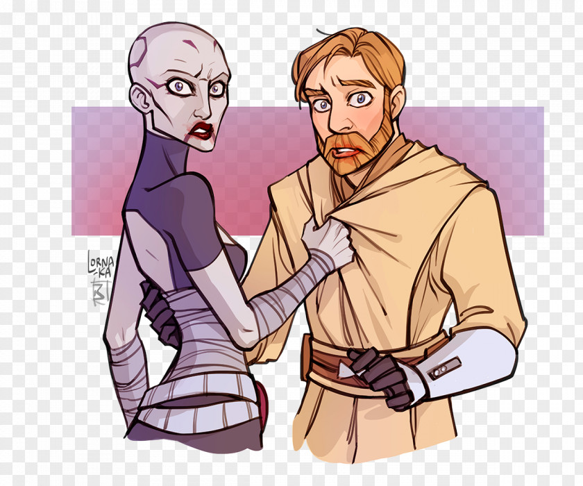 Star Wars Obi-Wan Kenobi Asajj Ventress Anakin Skywalker Fan Art PNG