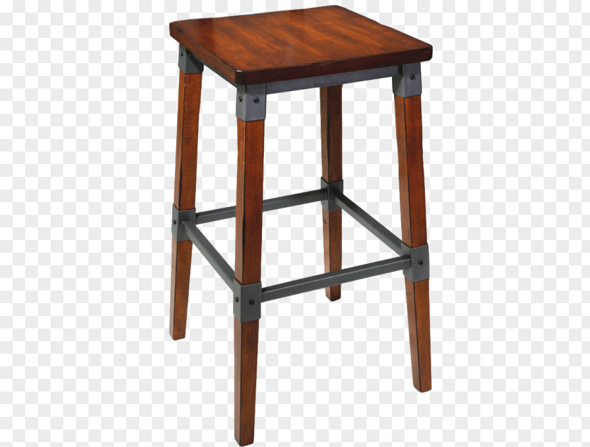 Timber Seat Bar Stool Table PNG