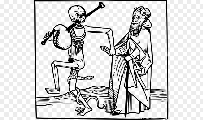 Black Death Cliparts Danse Macabre Clip Art PNG