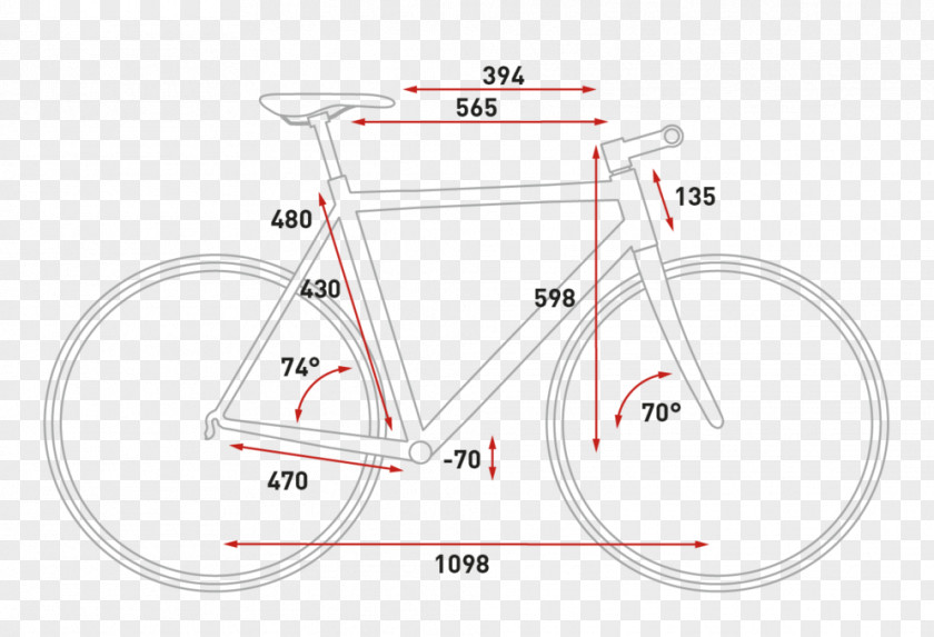 Geometric White Bicycle Frames Wheels Handlebars Road PNG