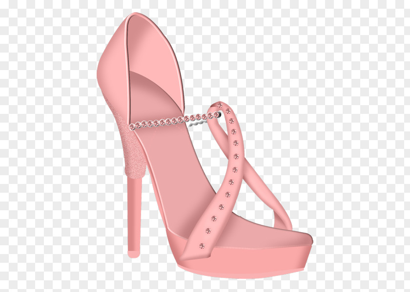 Pink High Heels High-heeled Footwear Shoe Handbag PNG