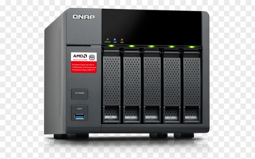 SATA 6Gb/s Network Storage Systems QNAP TS-563 TS-431X-2G X86Others TS-531X NAS Server PNG