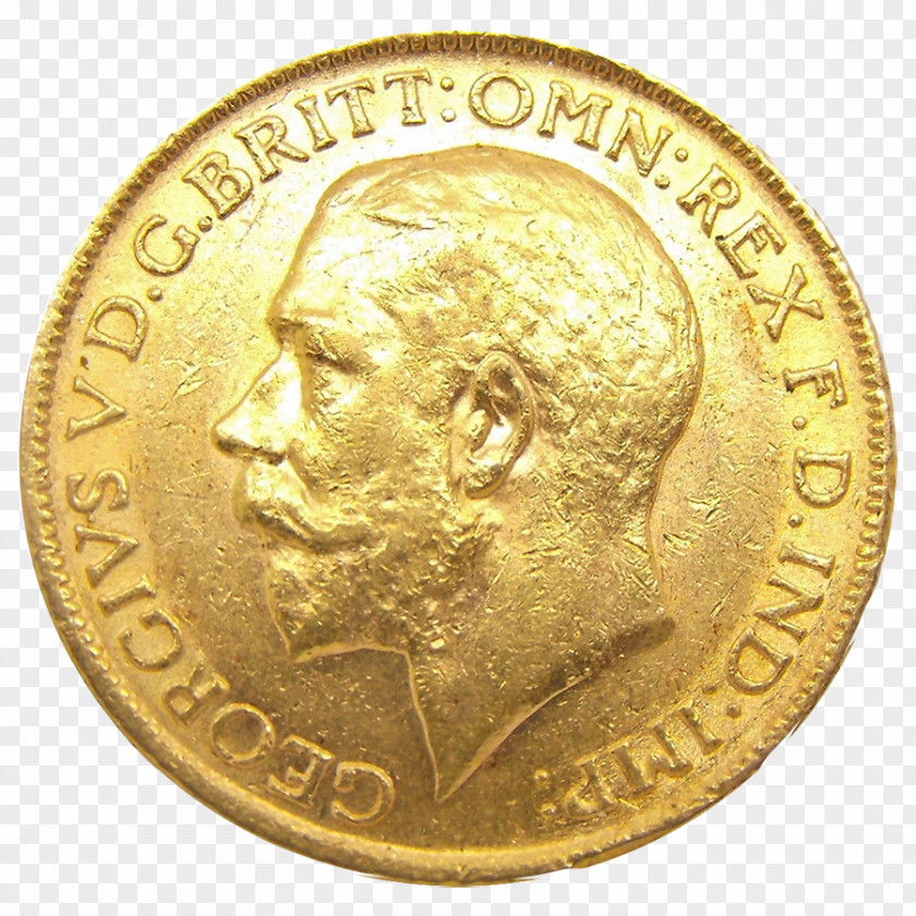 Coin Gold United Kingdom Perth Mint Sovereign PNG
