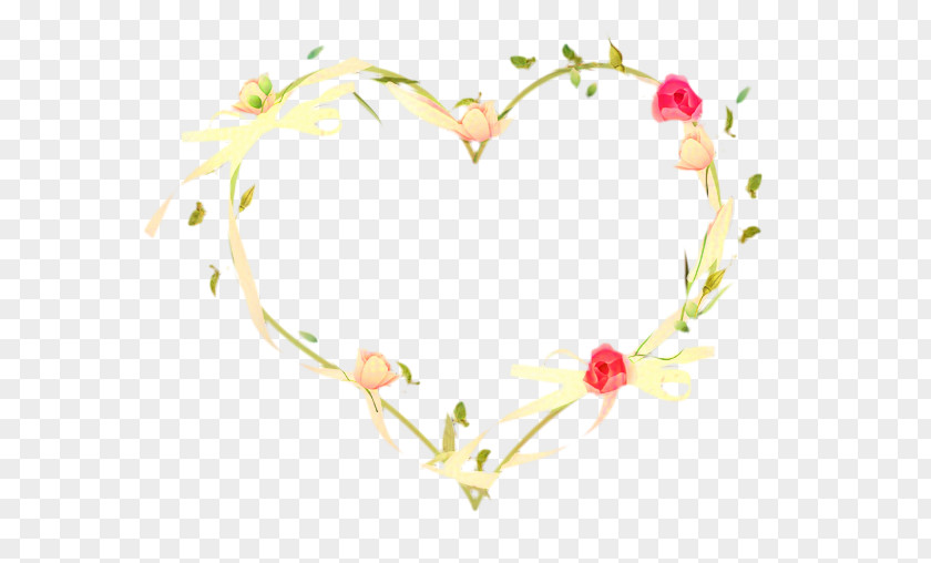 Floral Design Heart Hair Clothing Accessories PNG