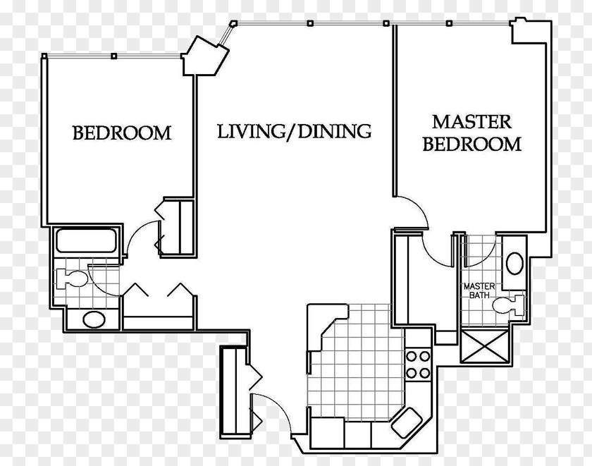 Park Floor Paper Plan White Technical Drawing PNG