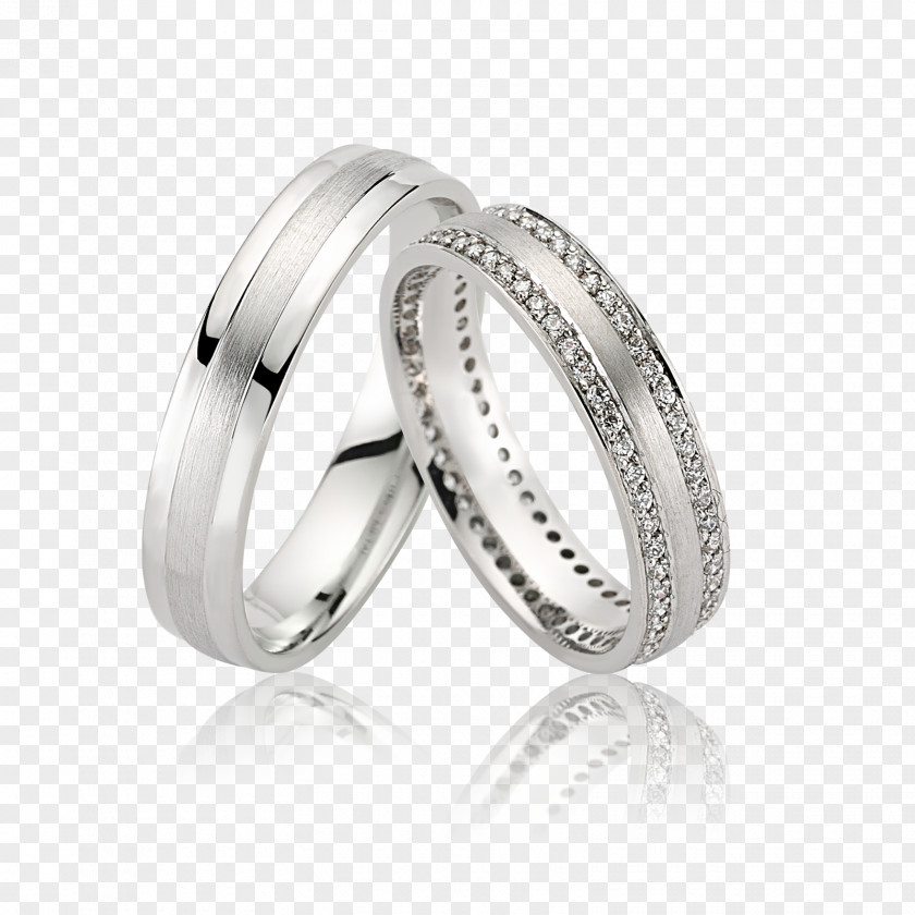 Ring Wedding Silver Platinum Gold PNG