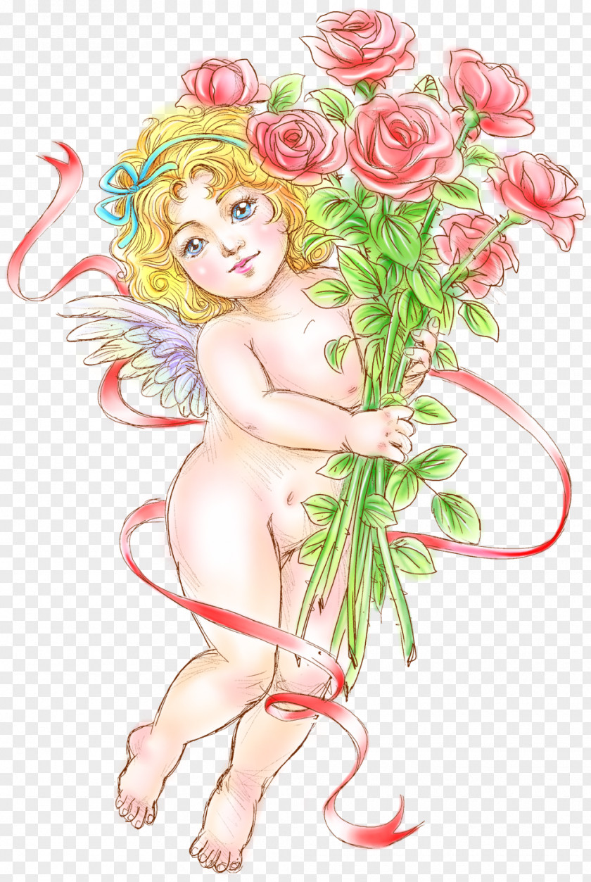 Angel Rose Garden Roses Clip Art PNG