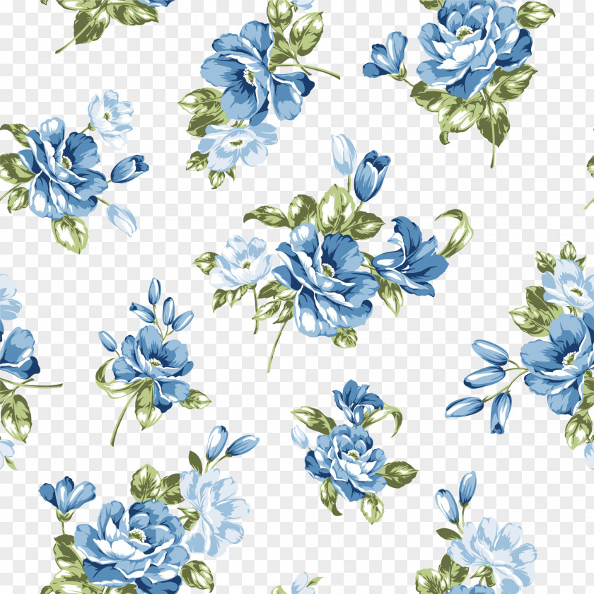 Blue Flower Background PNG flower background clipart PNG