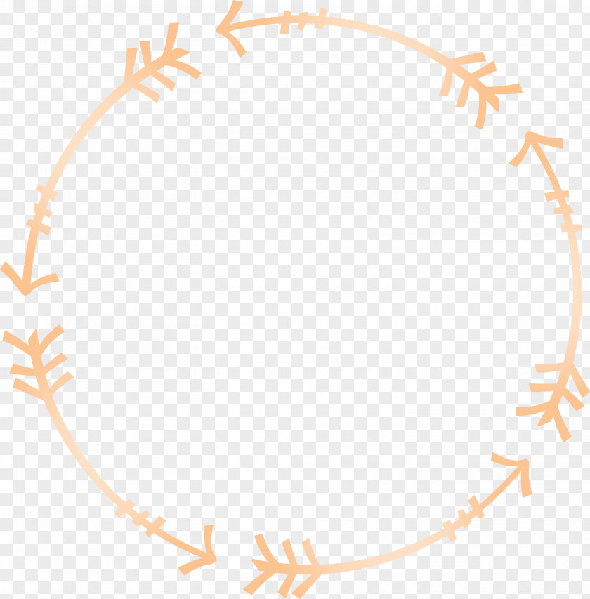 Boho Arrow Frame PNG