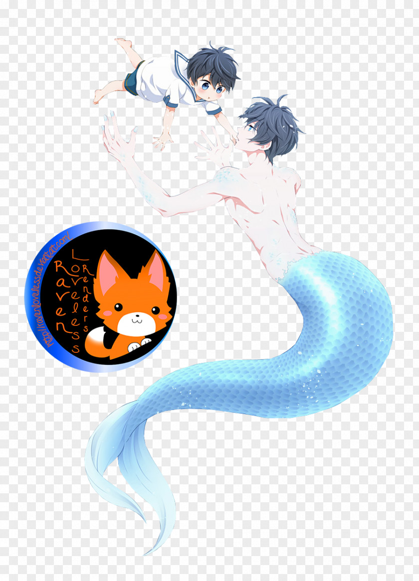 Haruka Nanase Mermaid Desktop Wallpaper PNG
