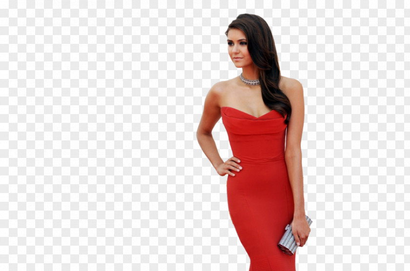 Nina Dobrev 63rd Primetime Emmy Awards 2013 Teen Choice Dress PNG