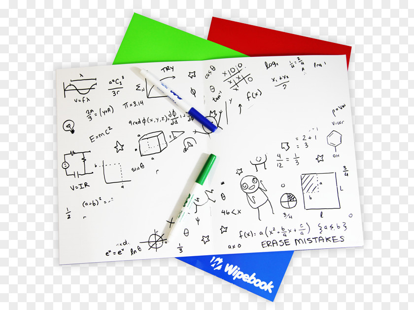 Notebook Paper Wipebook Pro Reusable Whiteboard Dry Erase Workbooks PNG