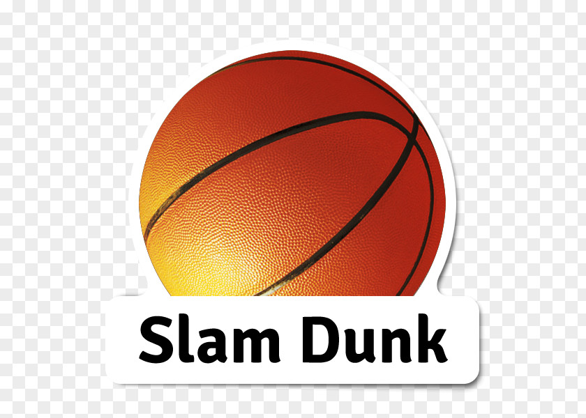 Slam Dunk Sport Ball Logo Sticker PNG