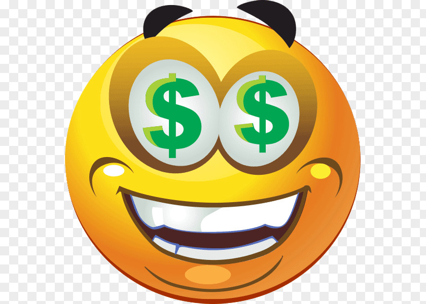 Smiley Emoticon Emoji Dollar Sign PNG