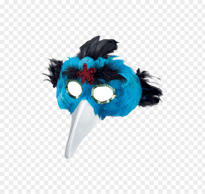 Bird Mask Feather Masquerade Ball Costume PNG