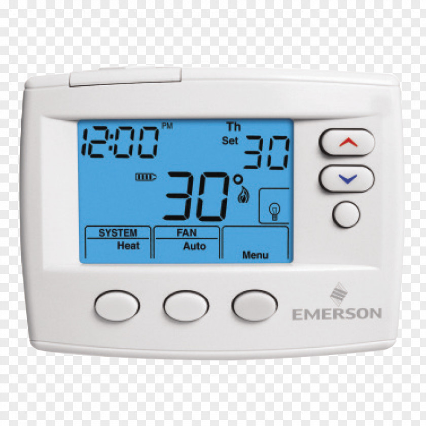 Programmable Thermostat Furnace HVAC Emerson 1F83C-11PR PNG