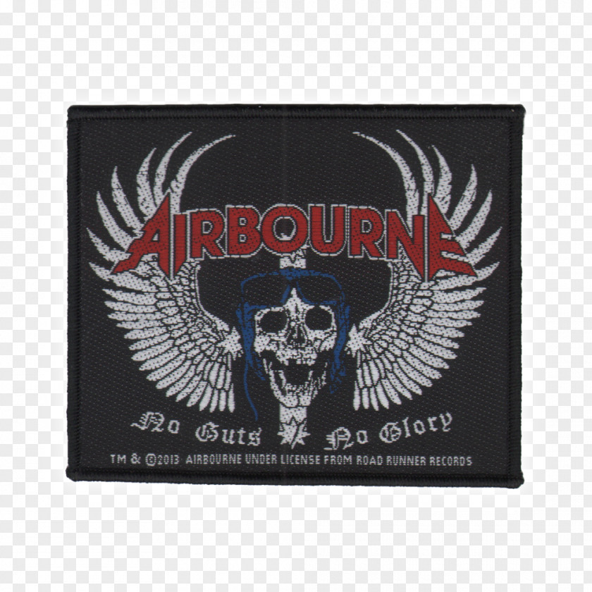 Skull Rock Airbourne No Guts. Glory Heavy Metal Musical Ensemble Iron Maiden PNG