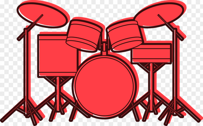 Vector Simple Drums Musical Instrument PNG