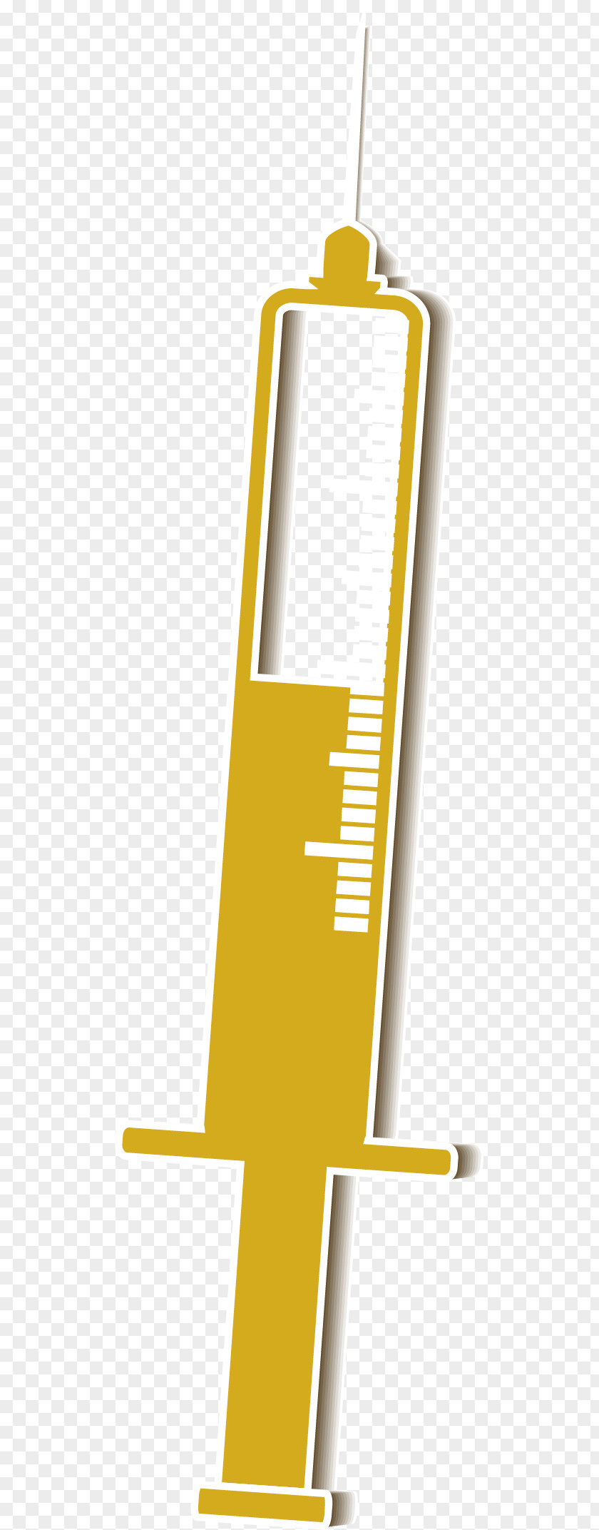Yellow Syringe Graphic Design Hypodermic Needle Injection PNG