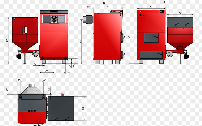 Draco Boiler TEKLA Palenisko Fuel PNG