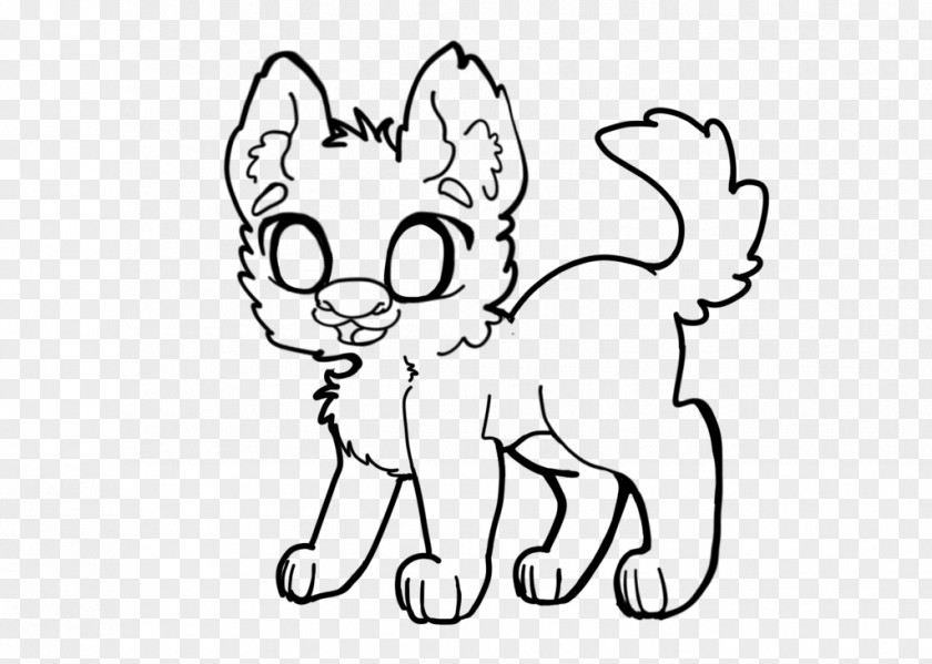 Outline Of A Puppy Whiskers Kitten Domestic Short-haired Cat Clip Art PNG