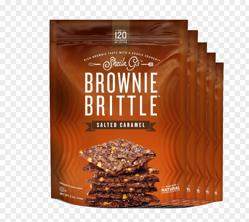 Salt Chocolate Brownie Brittle Crisp Frosting & Icing Caramel PNG