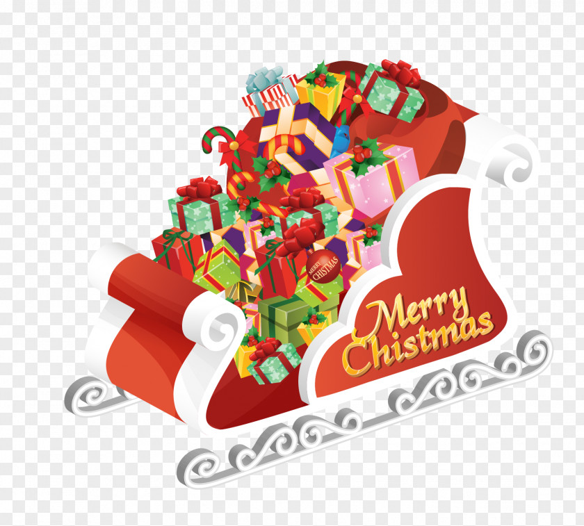 Santa Claus Car Vector Christmas And Holiday Season Theme Party Wallpaper PNG