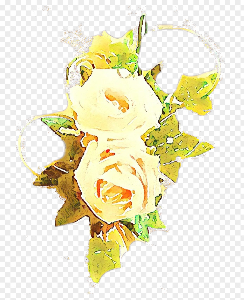 Watercolor Paint Plant Yellow Cut Flowers Flower PNG