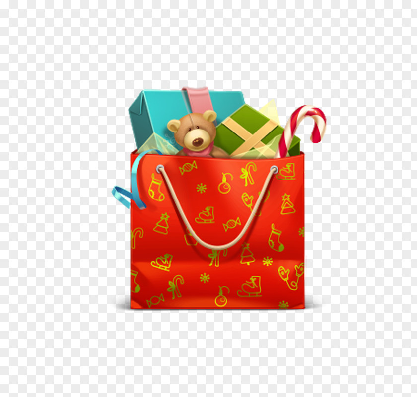 Christmas Gift Bag Image Icon PNG