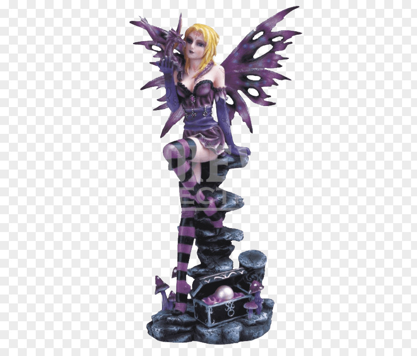 Dragon Treasure Figurine Statue Fairy Collectable Fantasy PNG