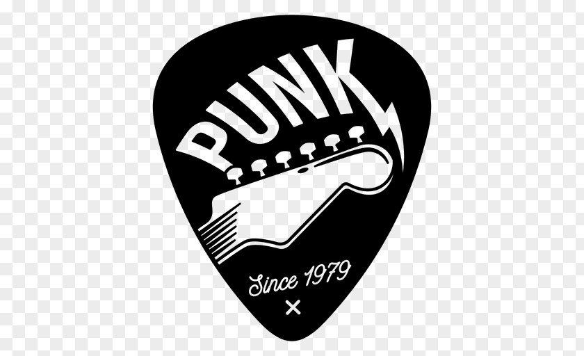 Guitar Picks Punk Rock Logo Strum PNG