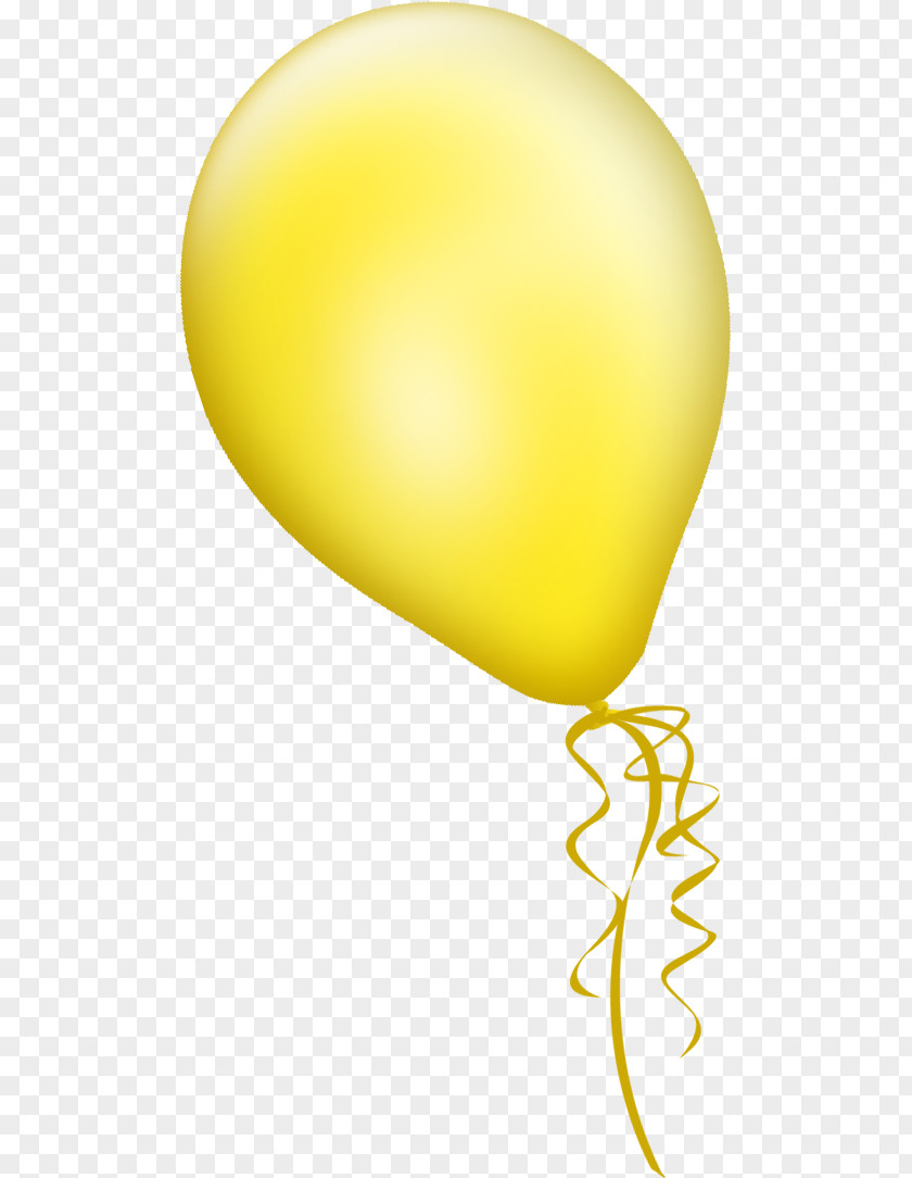 Yellow Clownfish Logo Balloon Confetti PNG