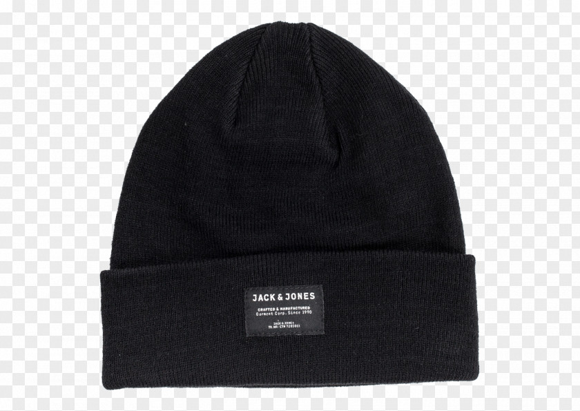 Beanie Brand Black M PNG