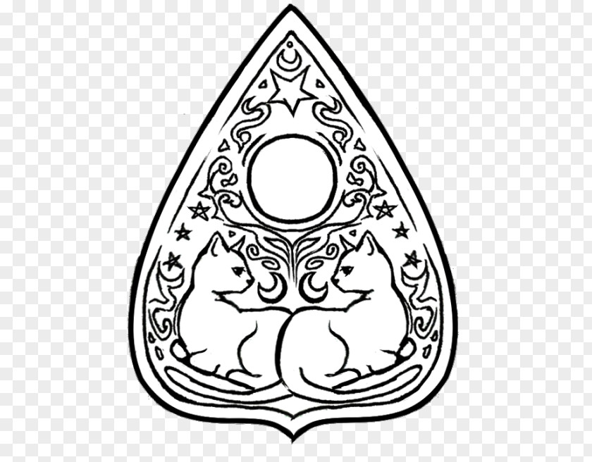 Design Planchette Black And White Drawing PNG