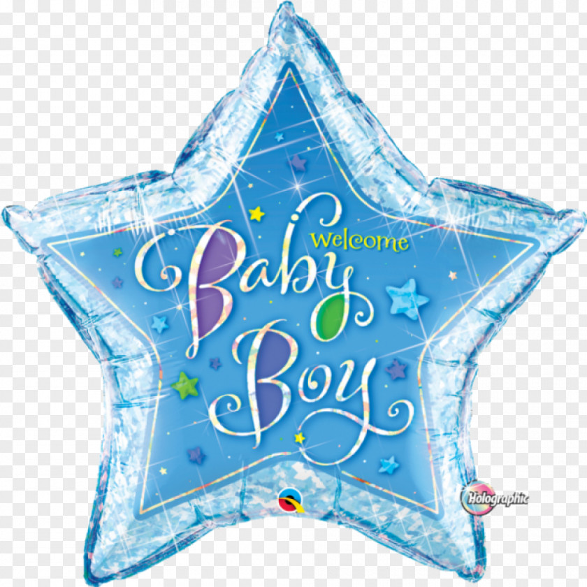 Welcome Baby Boy Gas Balloon Infant Shower PNG