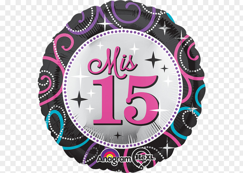 Birthday Quinceañera Balloon Sweet Sixteen Party PNG