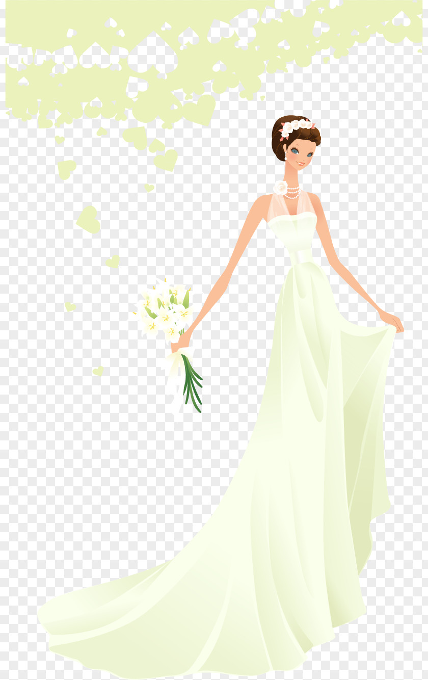 Bridal Posters Vector Elements Wedding Dress Bridegroom PNG