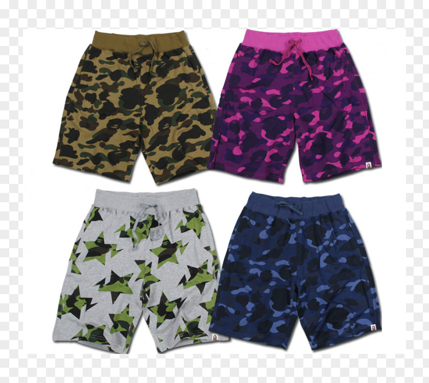 CAMOUFLAGE Shorts A Bathing Ape Trunks Underpants Clothing PNG