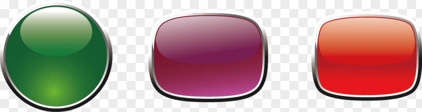 Crystal Button Magenta PNG