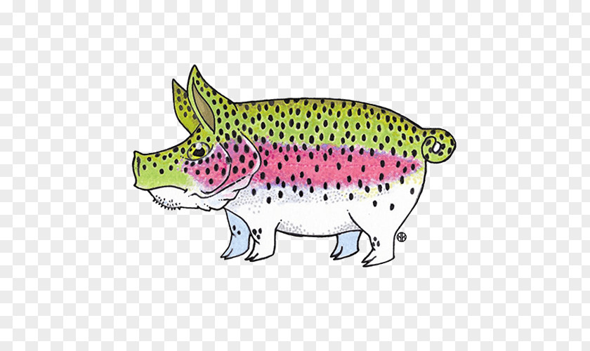 Fishing Rainbow Trout Fly Pig PNG
