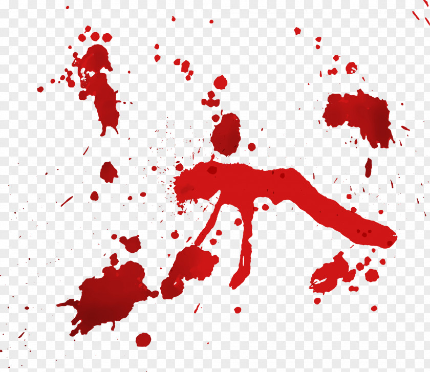 Vector Hand Painted Blood Euclidean Red PNG